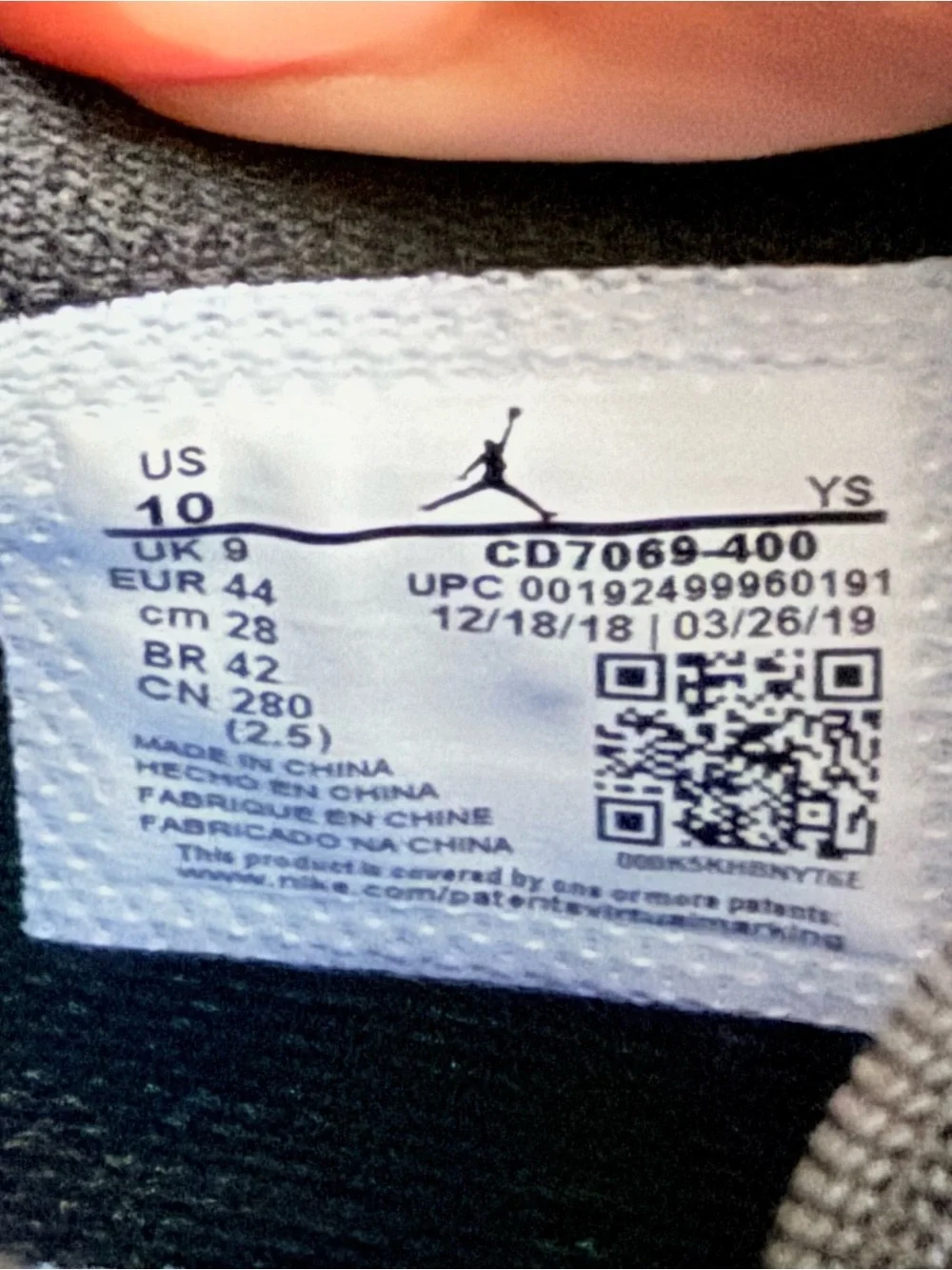 Nike Air Jordan Legacy 312 Low Shoes Pale Blue Mens Size 10 CD7069–400 New